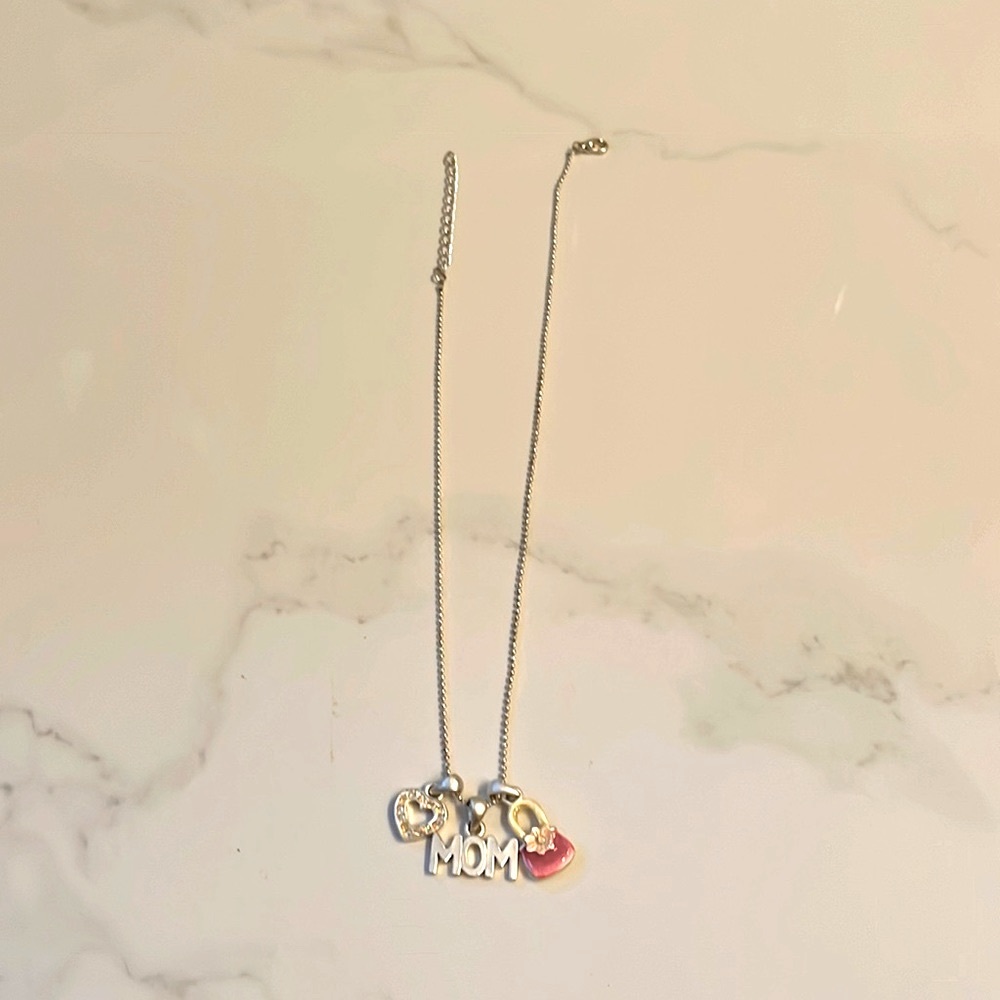 Mom charm necklace with silver chain, 18”, adjustable to 16”, Mother’s Day!!! - Picture 4 of 5